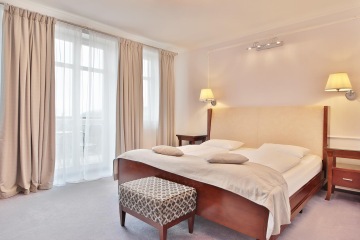 Deluxe-Zimmer mit Balkon und Blick auf die Kolonnade